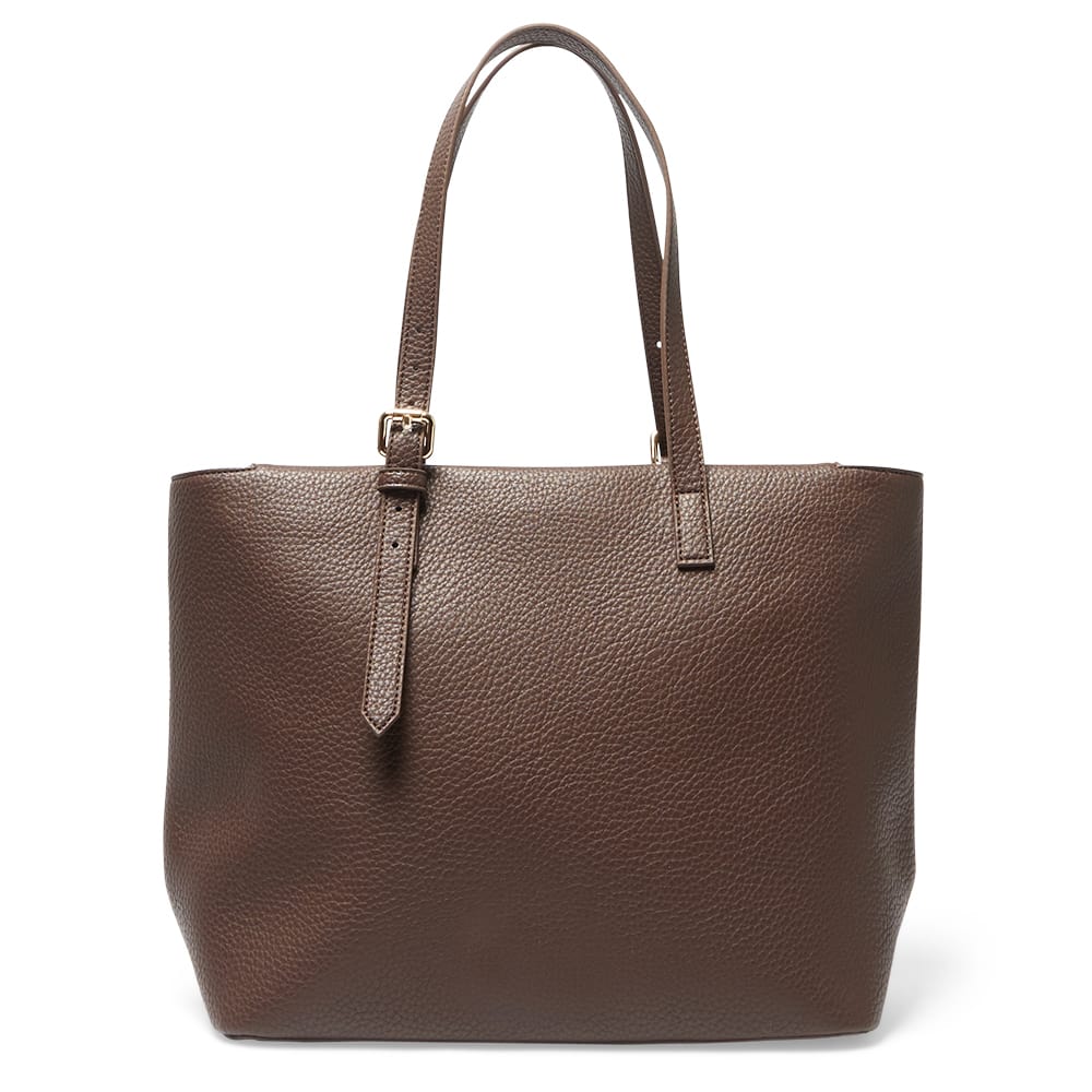 Aida Tote in Chocolate Pebble