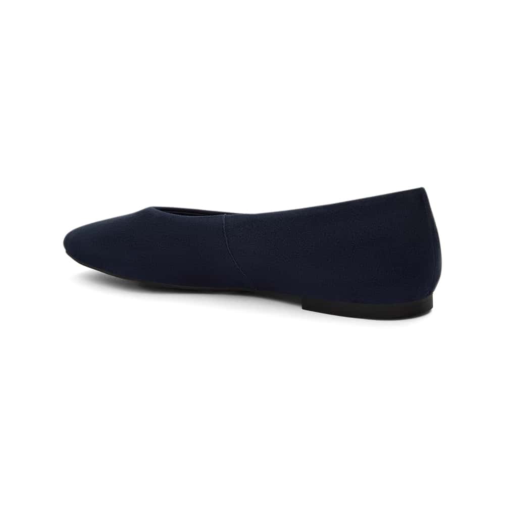 Amanda Ballet Flat in Navy Suede