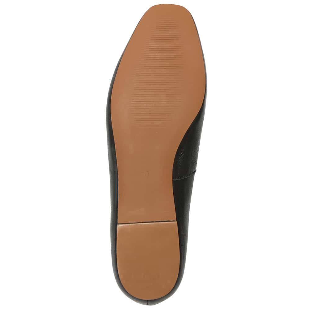 Amanda Ballet Flat in Black Leather