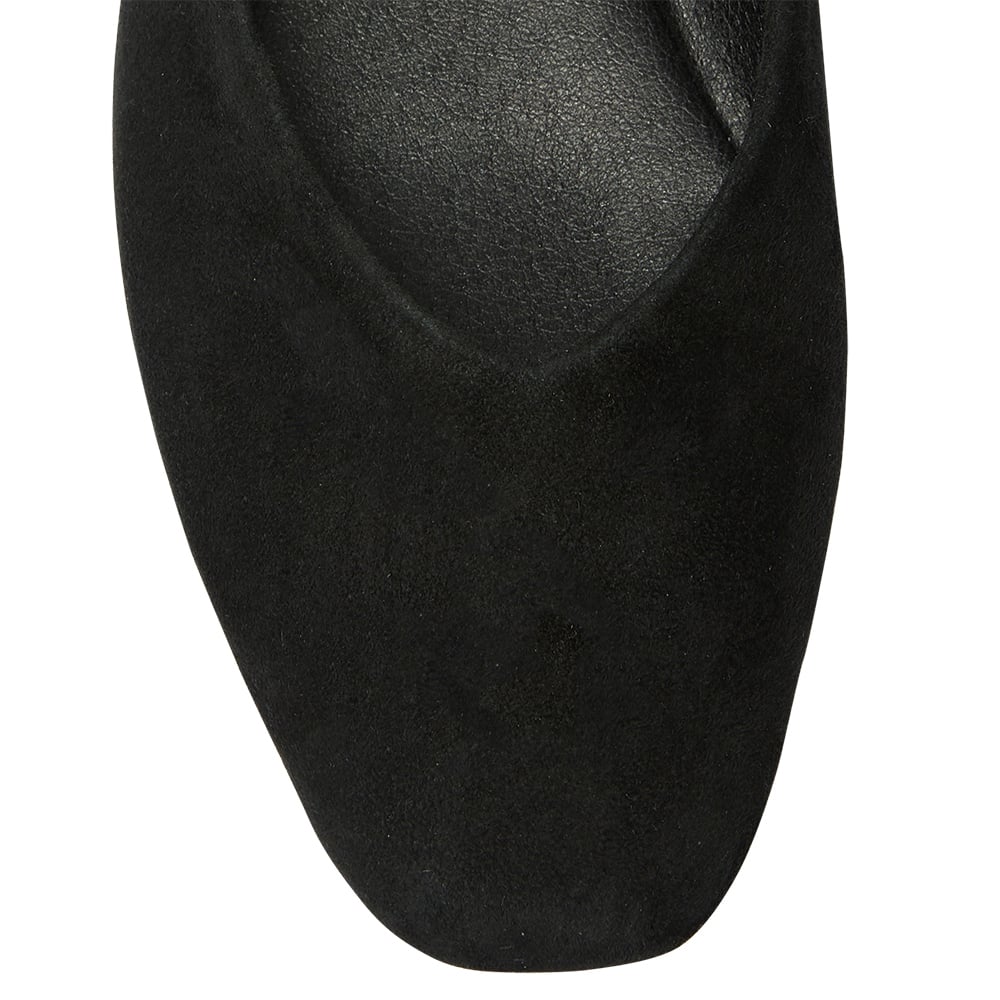 Amanda Ballet Flat in Black Suede