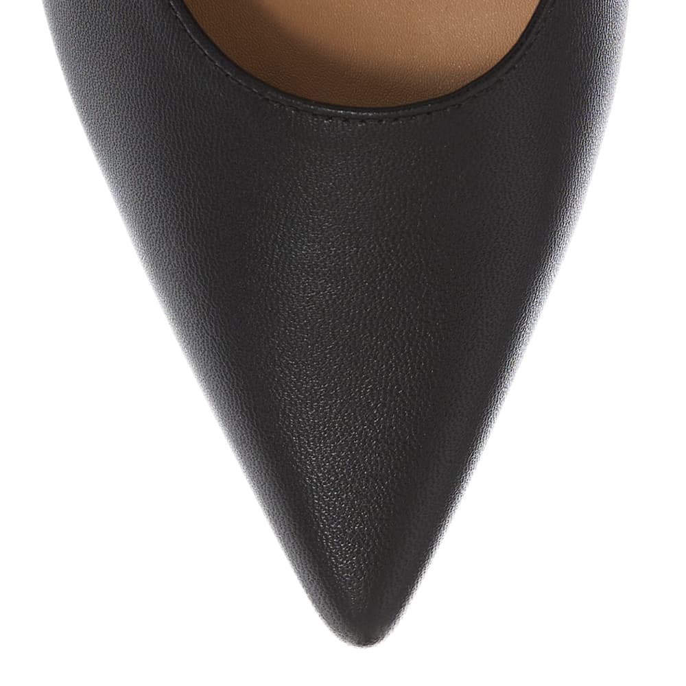 Amaya Heel in Black Leather