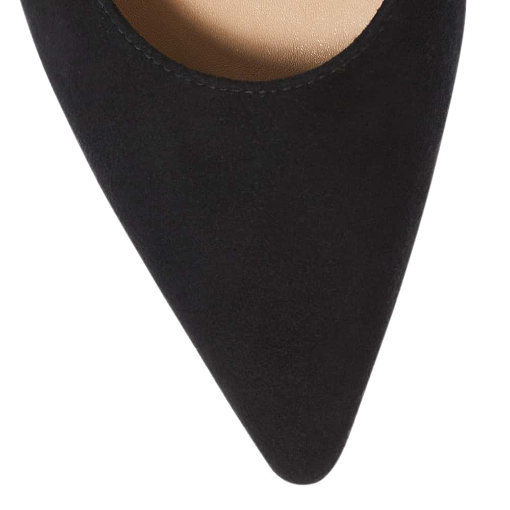 Amaya Heel in Black Suede