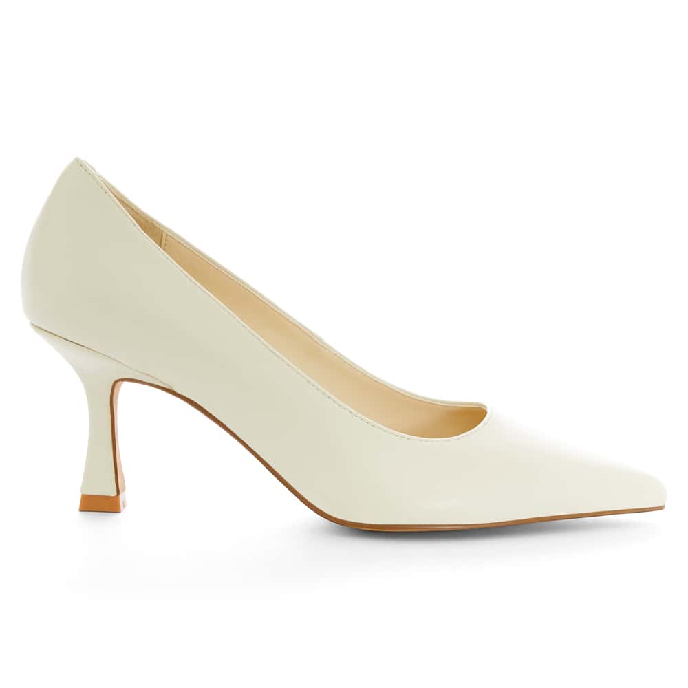 Amaya Heel in Bone Leather