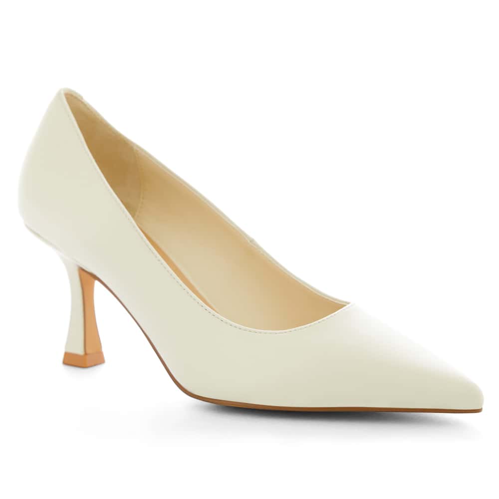 Amaya Heel in Bone Leather