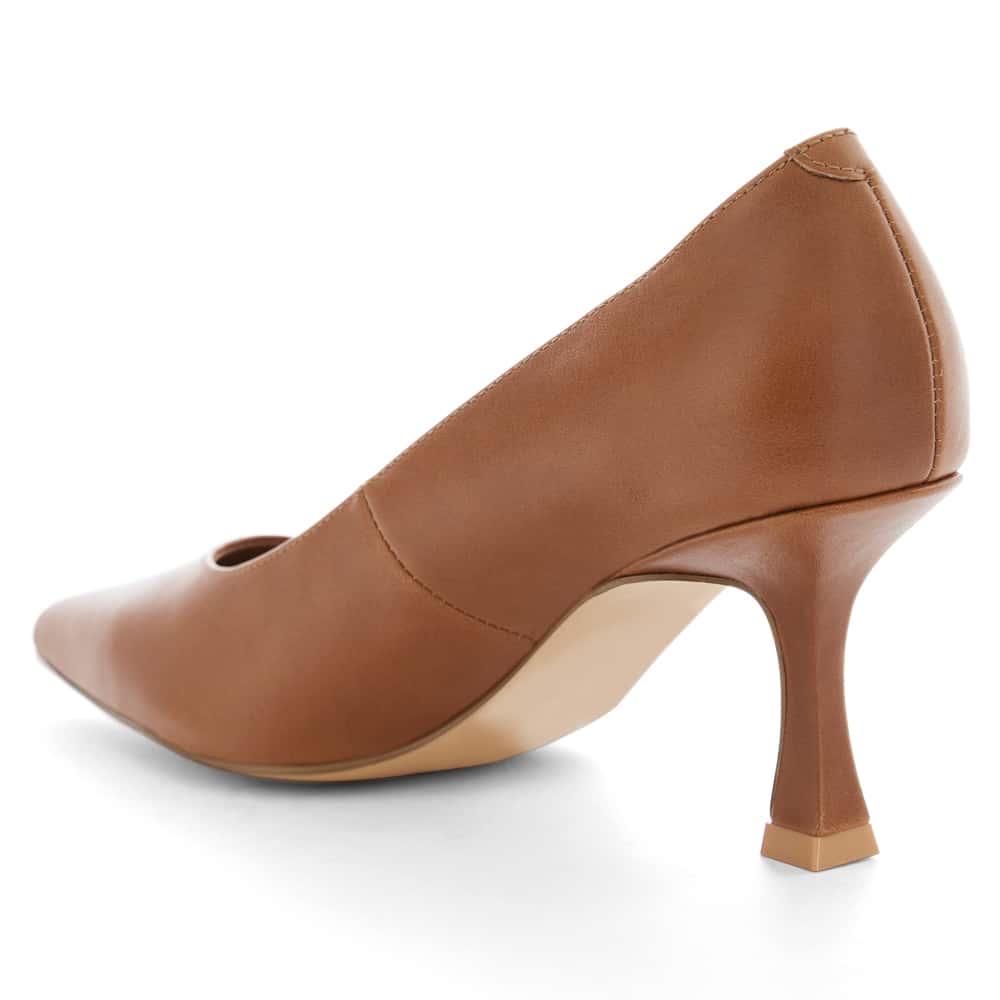 Amaya Heel in Cognac Leather