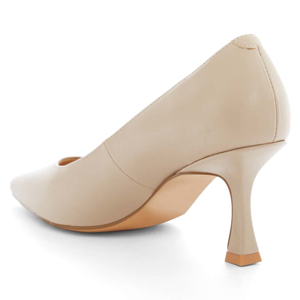 Amaya Heel in Nude Leather