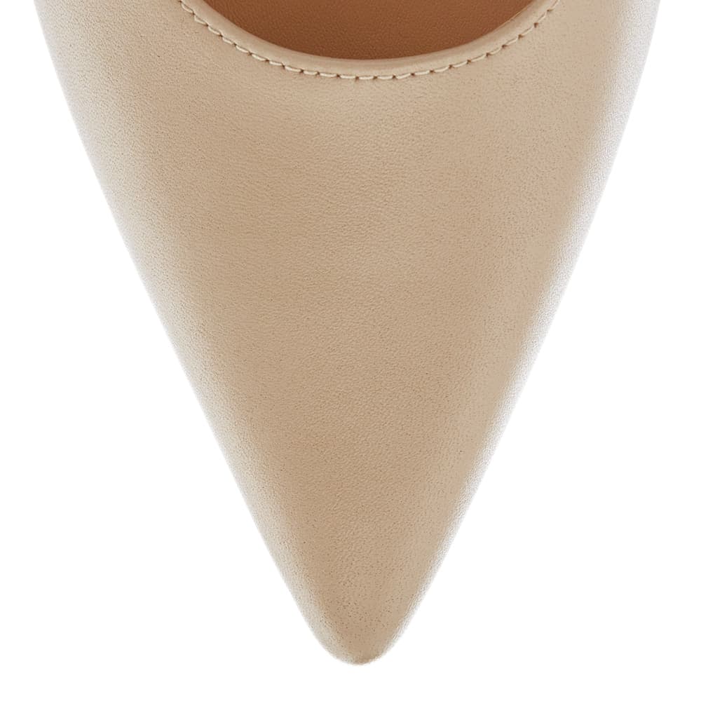 Amaya Heel in Nude Leather