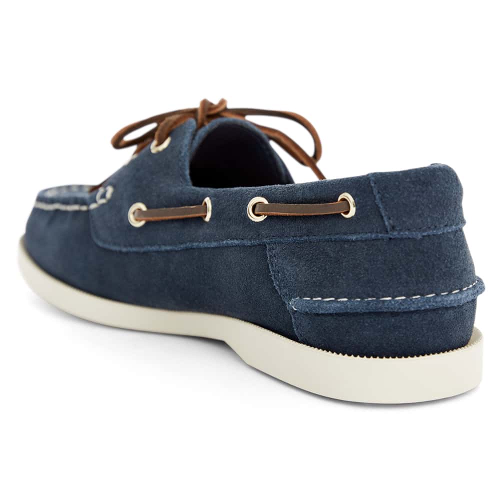 Anchor Loafer in Navy Suede