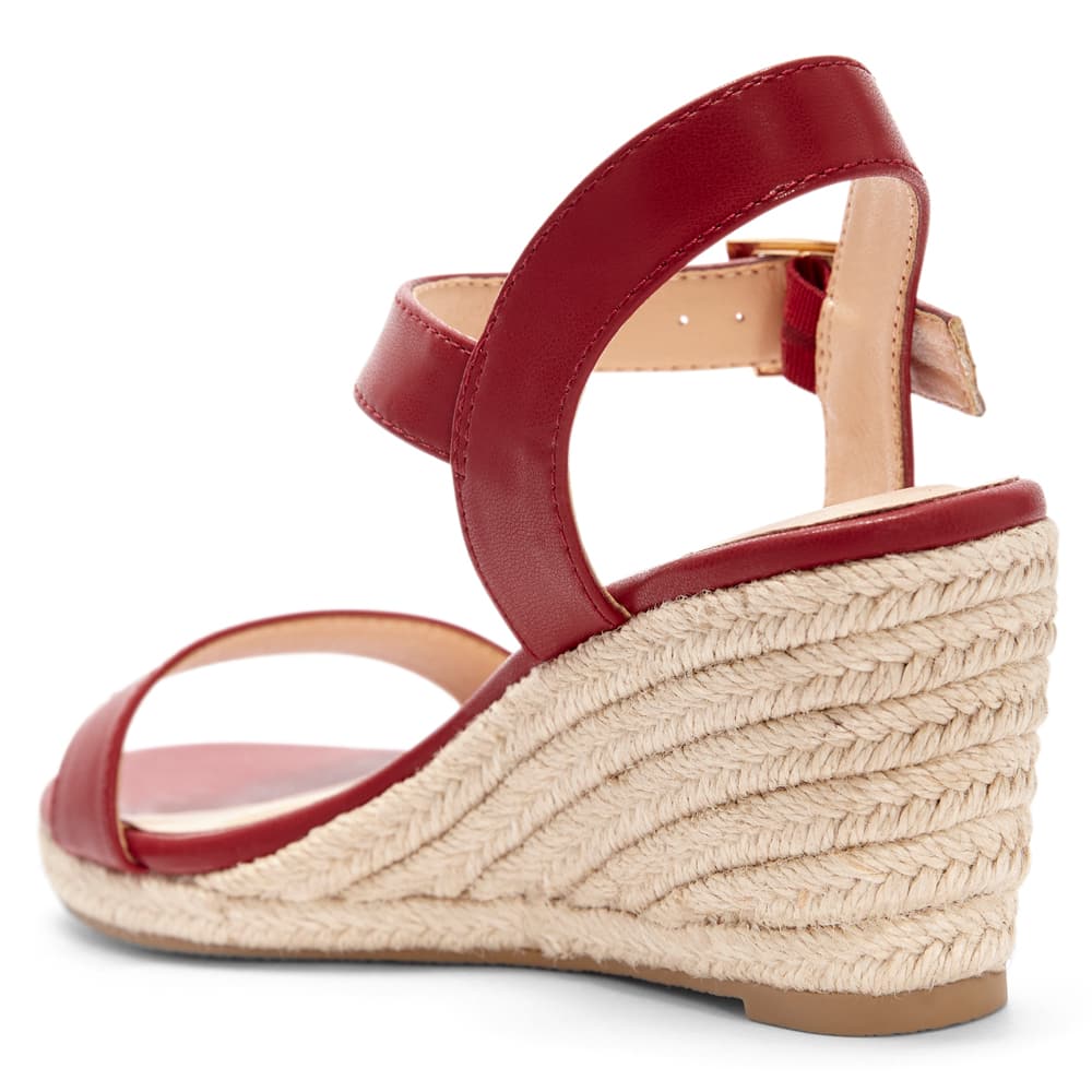 Annie Wedge in Red Smooth