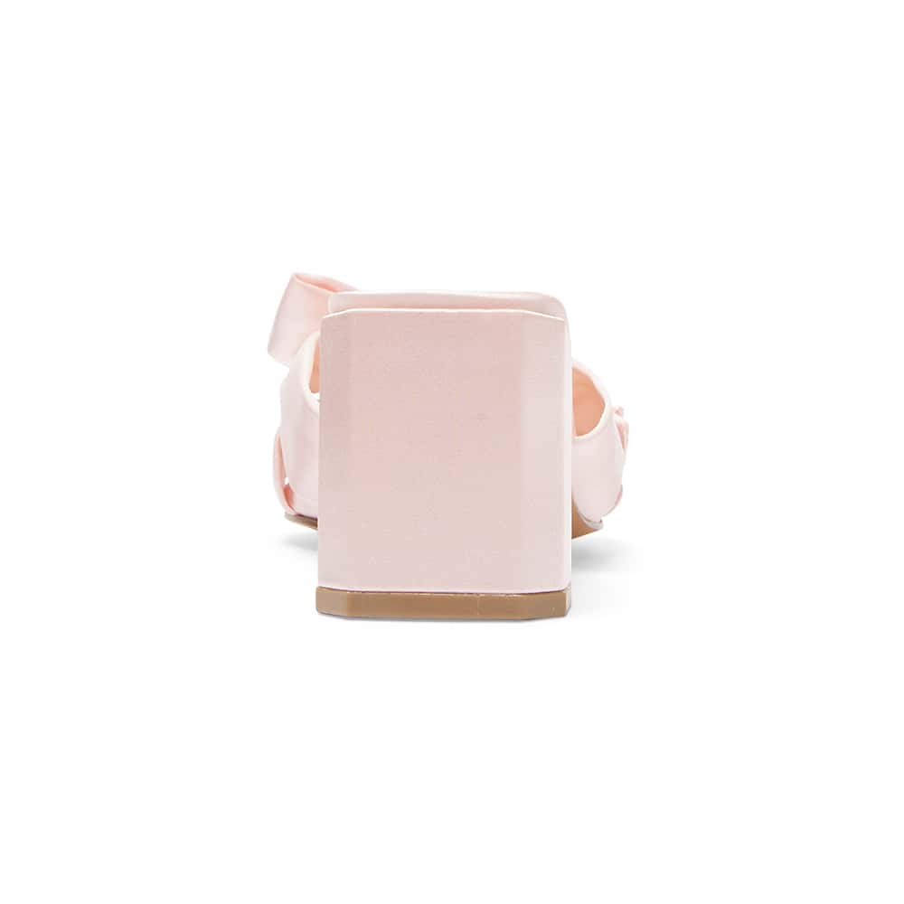 Aria Heel in Blush Satin