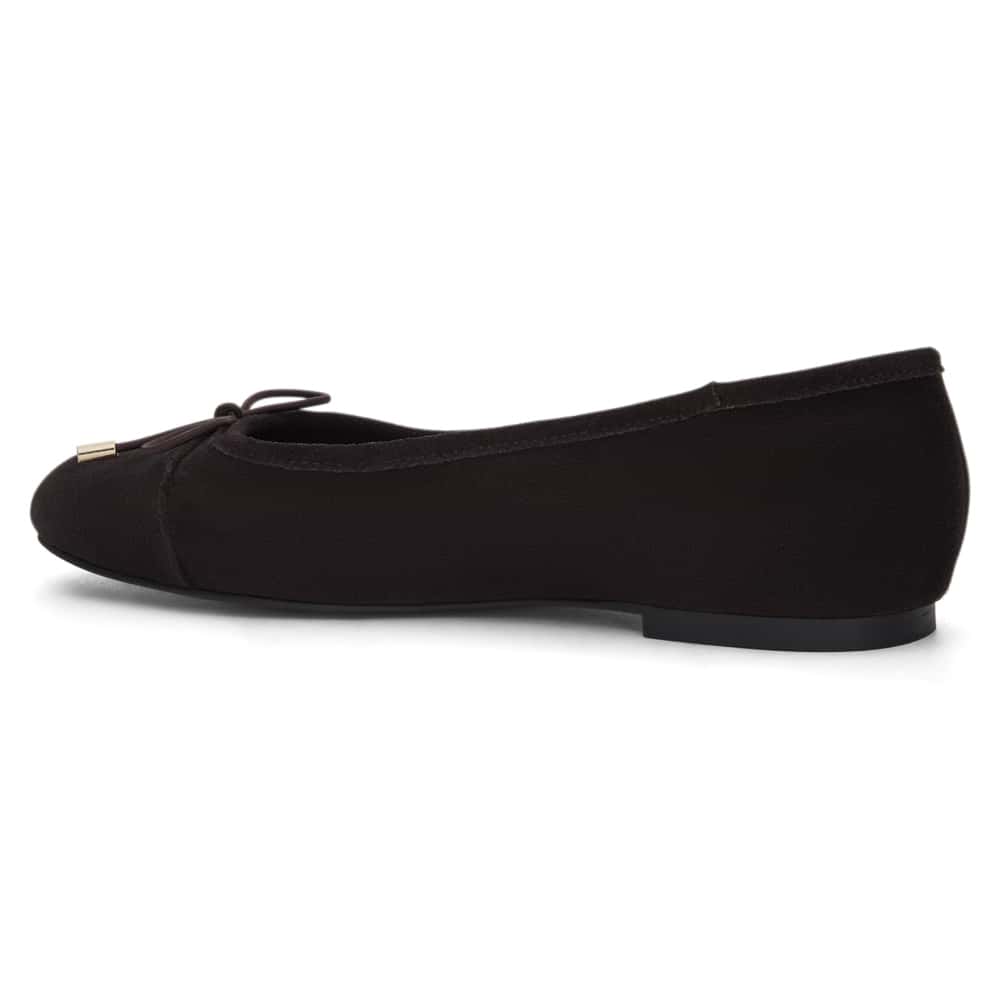 Ariel Ballet Flat in Chocolate  Suede