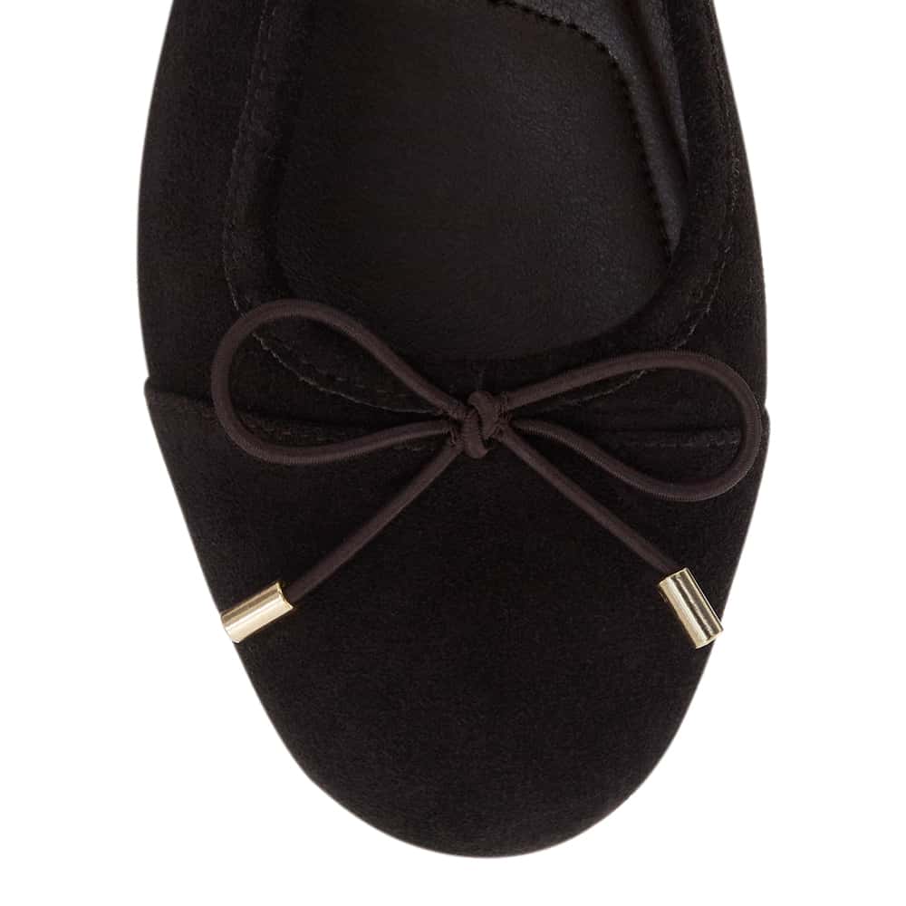 Ariel Ballet Flat in Chocolate  Suede