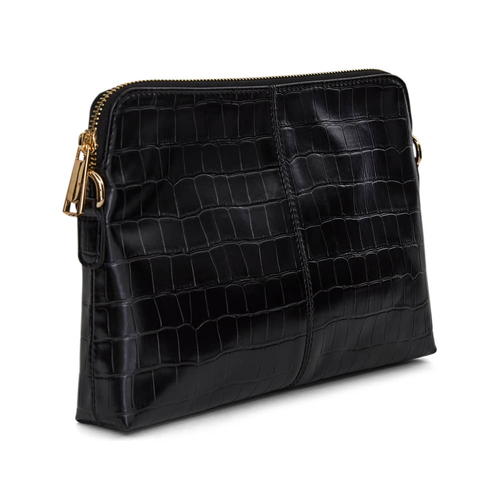 Asha Bag in Black Croc