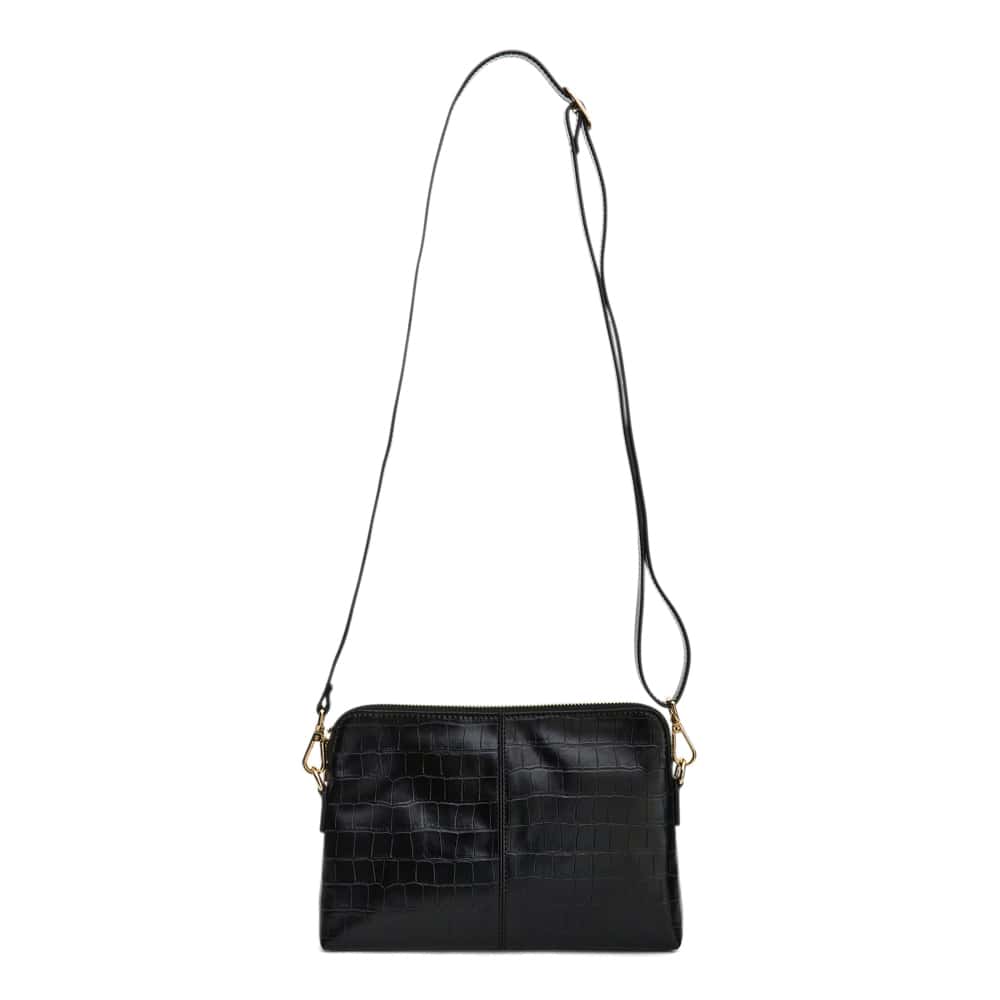 Asha Bag in Black Croc
