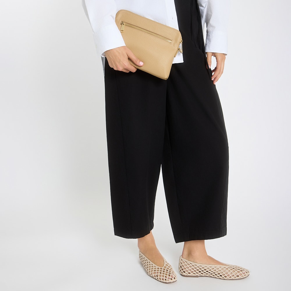 Asha Bag in Latte Pebble