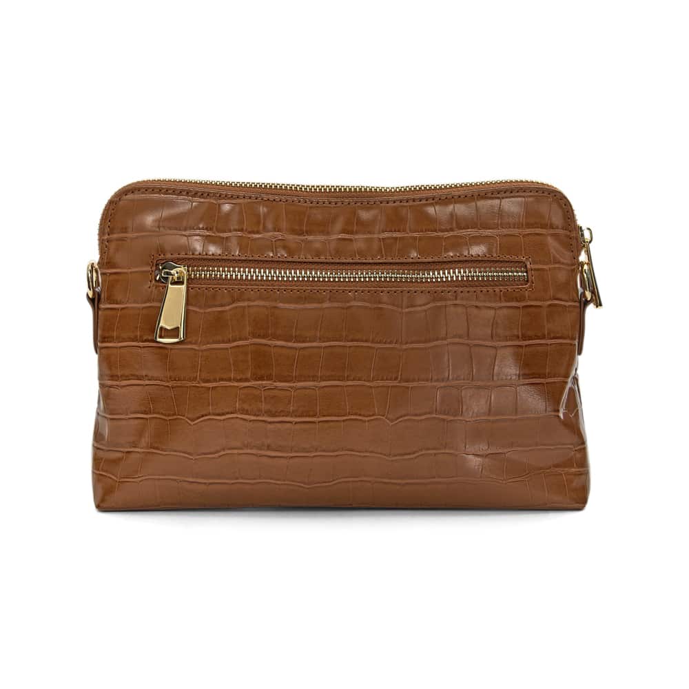 Asha Bag in Tan Croc Croc