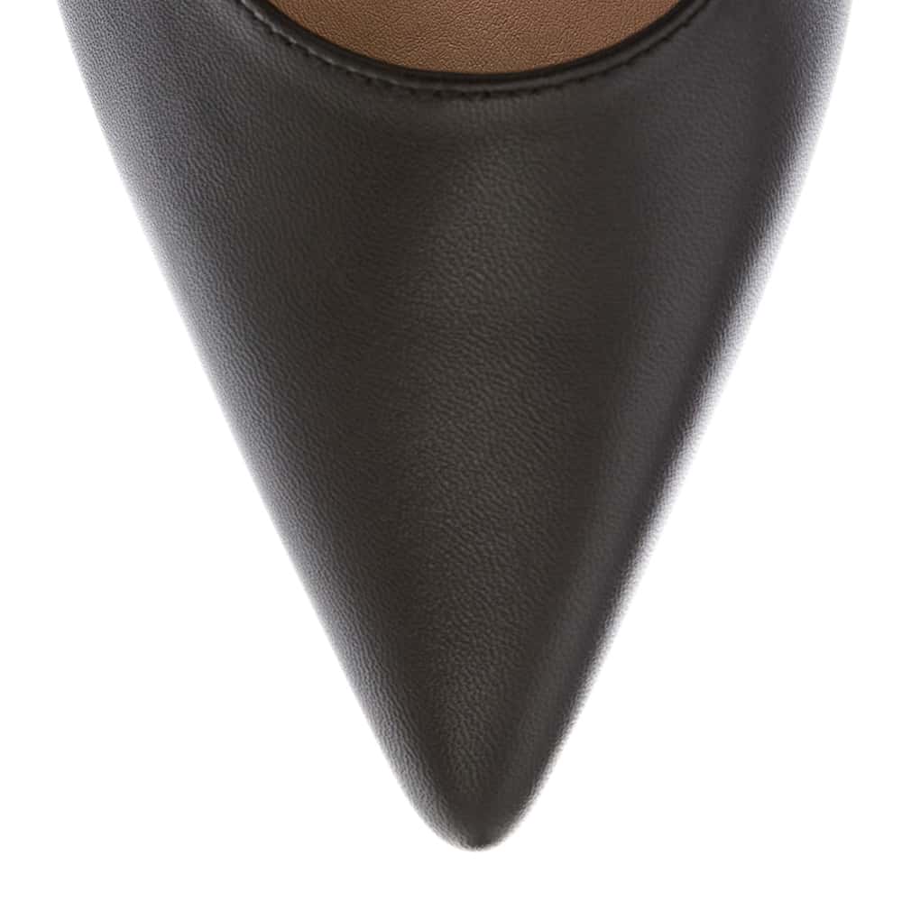 Astrid Heel in Black Leather