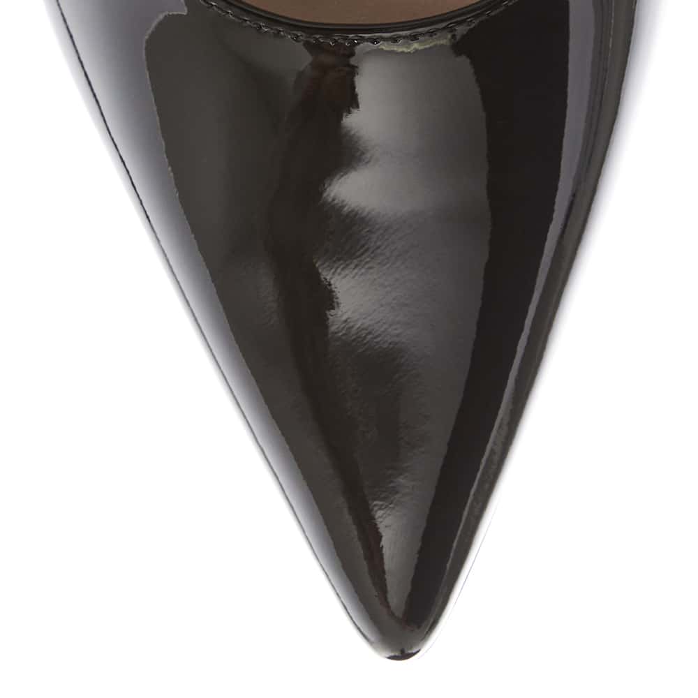 Astrid Heel in Black Patent