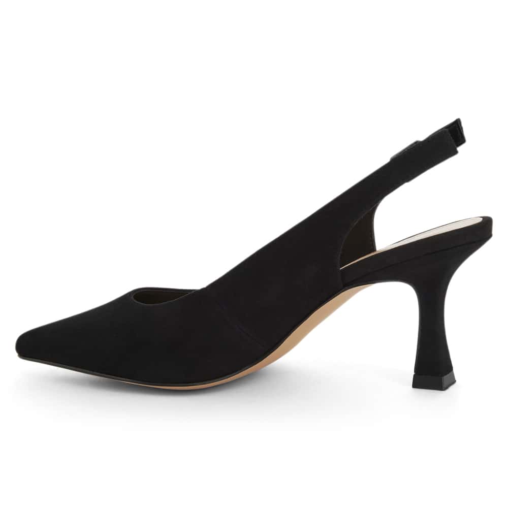 Astrid Heel in Black Suede