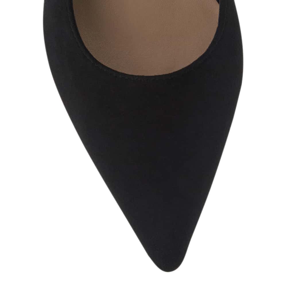 Astrid Heel in Black Suede