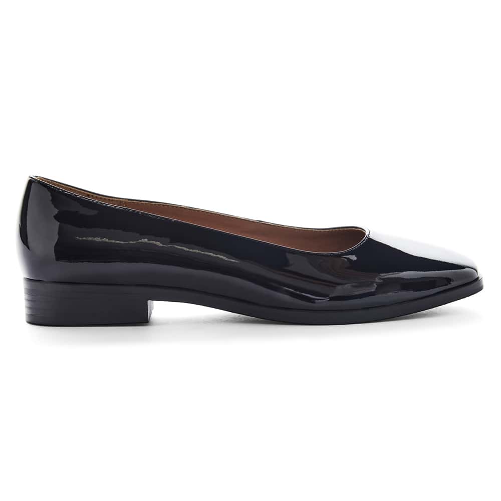 Avanti Ballet Flat in Black Patent