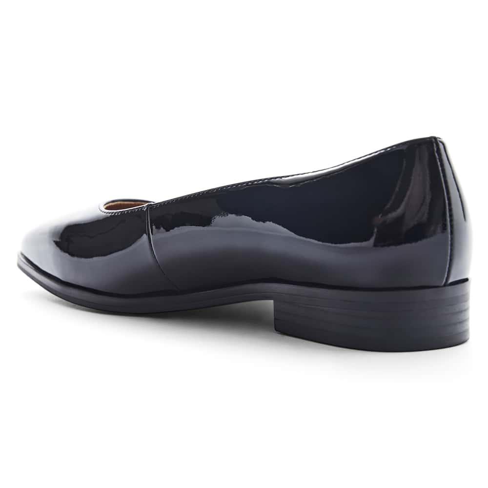 Avanti Ballet Flat in Black Patent