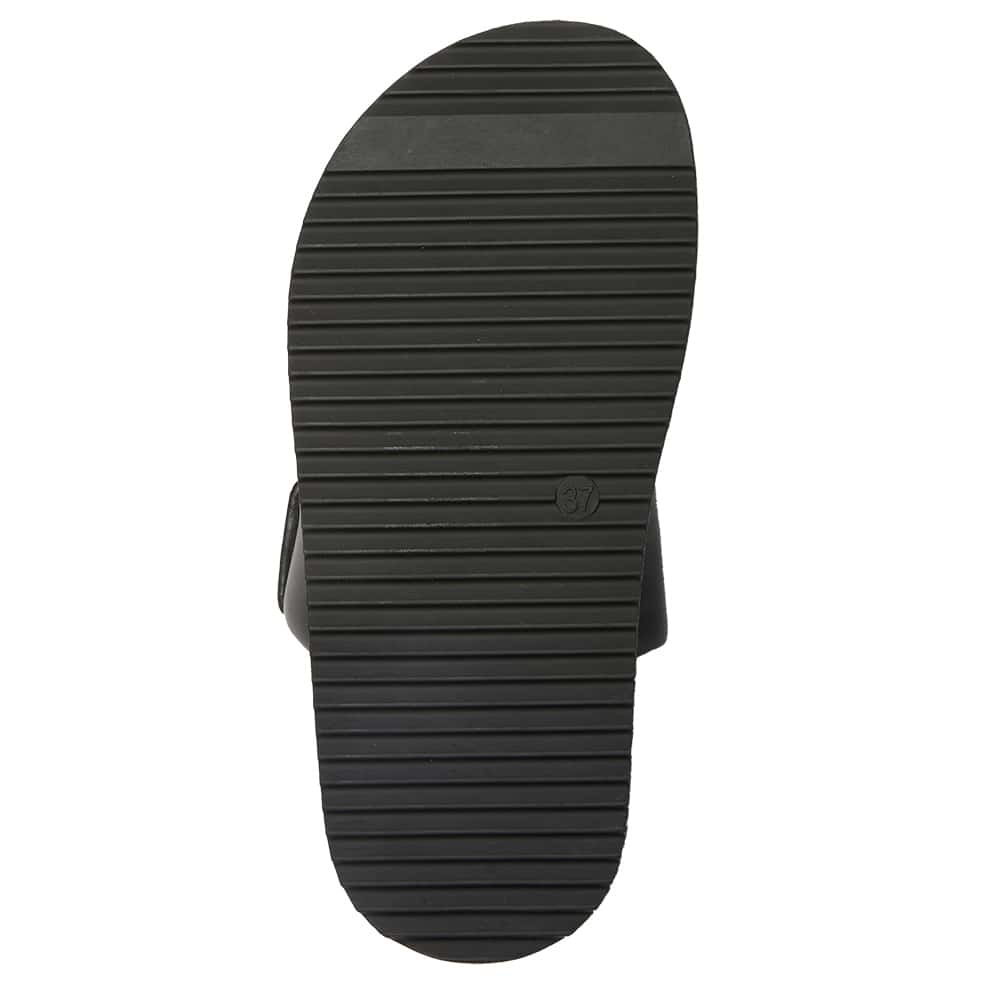 Bahamas Slide in Black Smooth