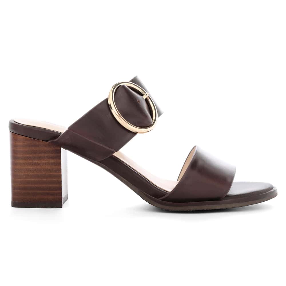 Bali Heel in Chocolate Glove Leather