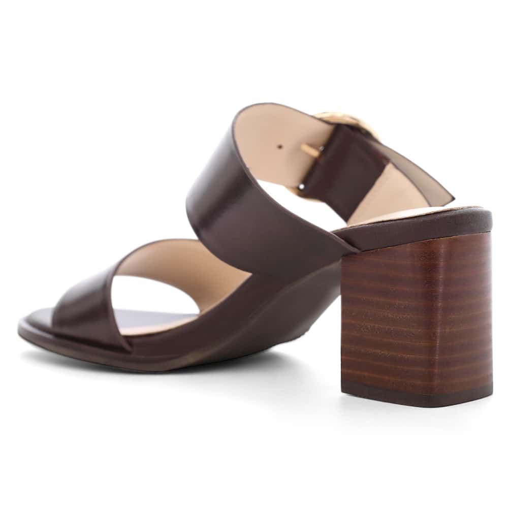 Bali Heel in Chocolate Glove Leather