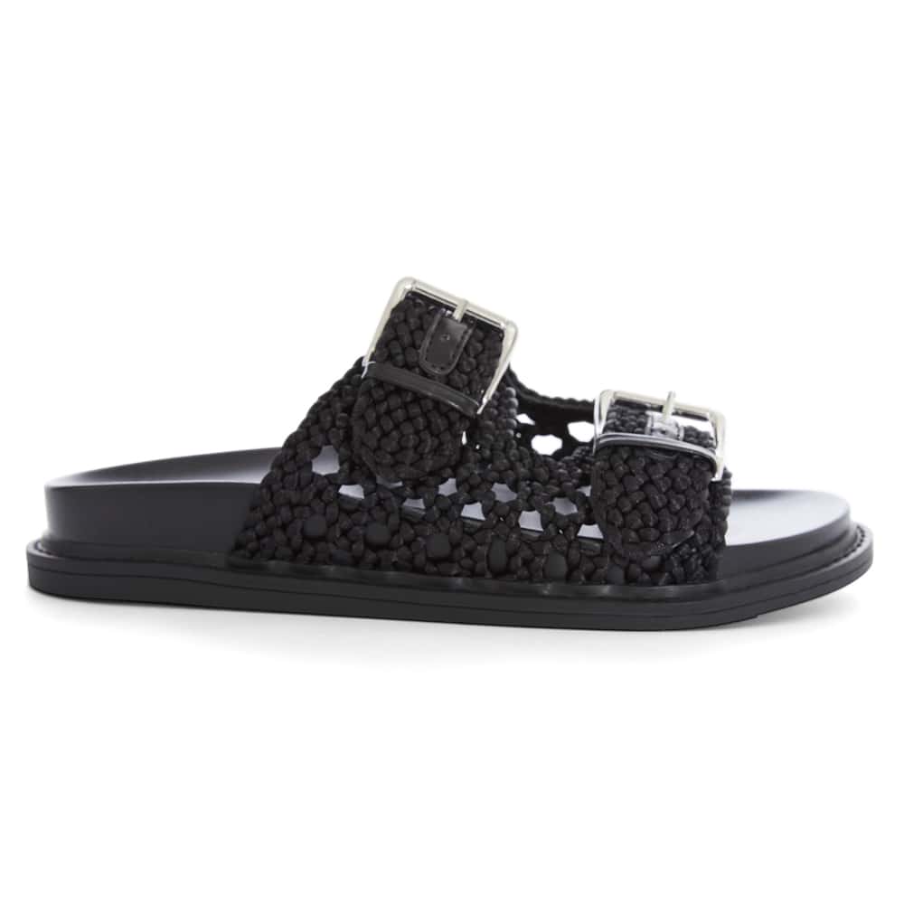 Bamboo Slide in Black Weave