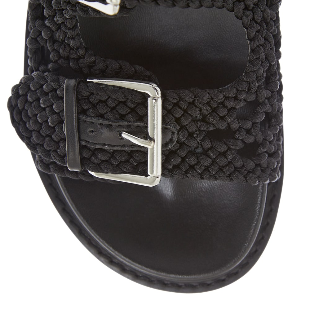 Bamboo Slide in Black Weave