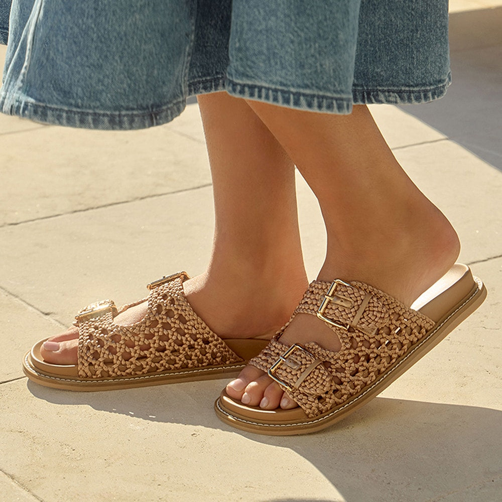 Bamboo Slide in Camel Weave