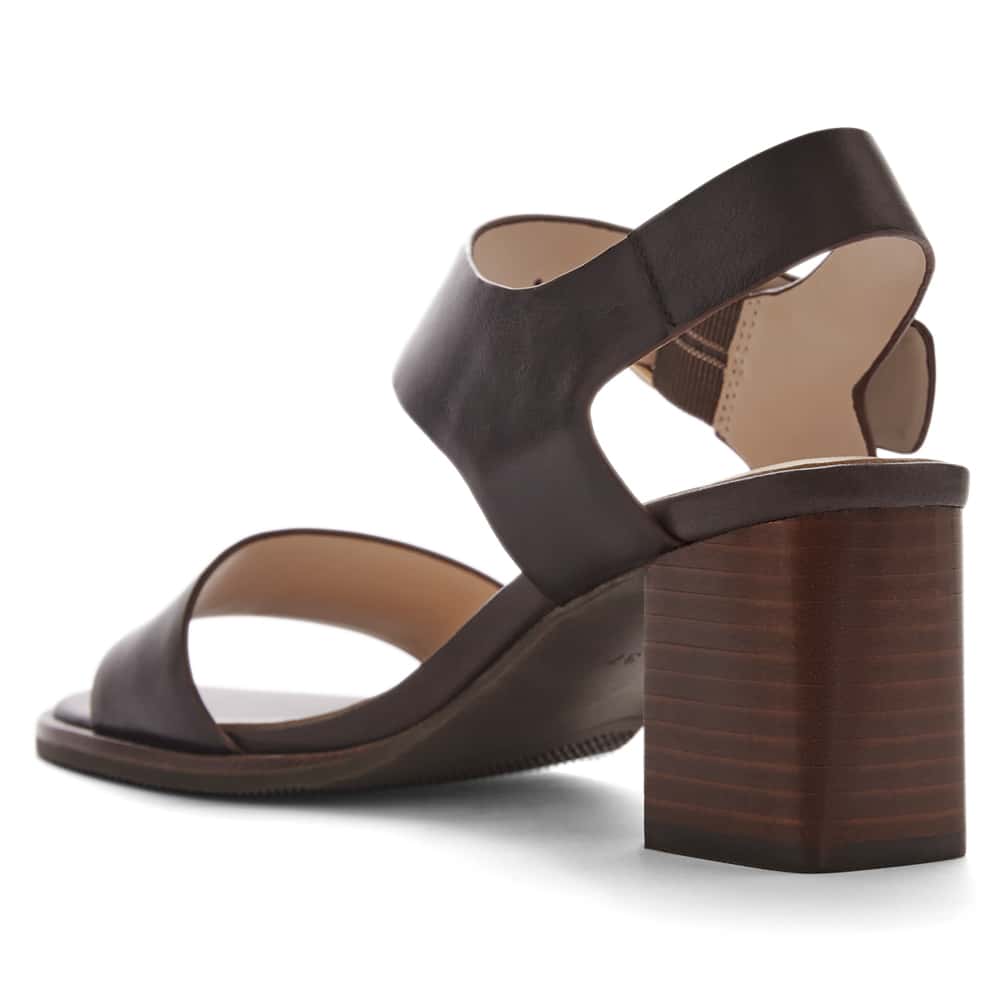 Bolivia Heel in Chocolate Glove Leather