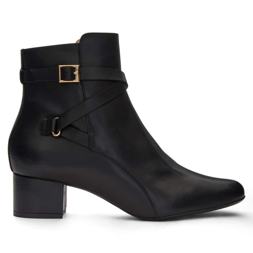 Bravo Boot in Black Leather