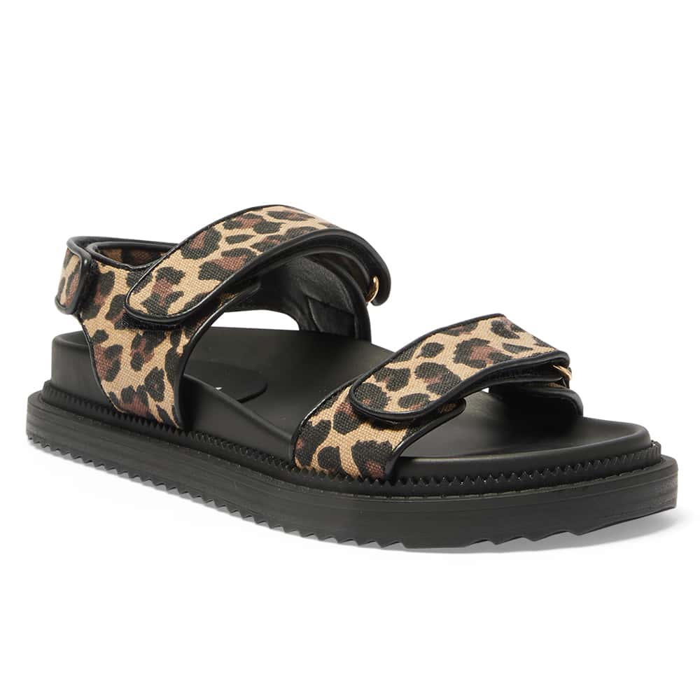 Bronte Sandal in Animal Fabric