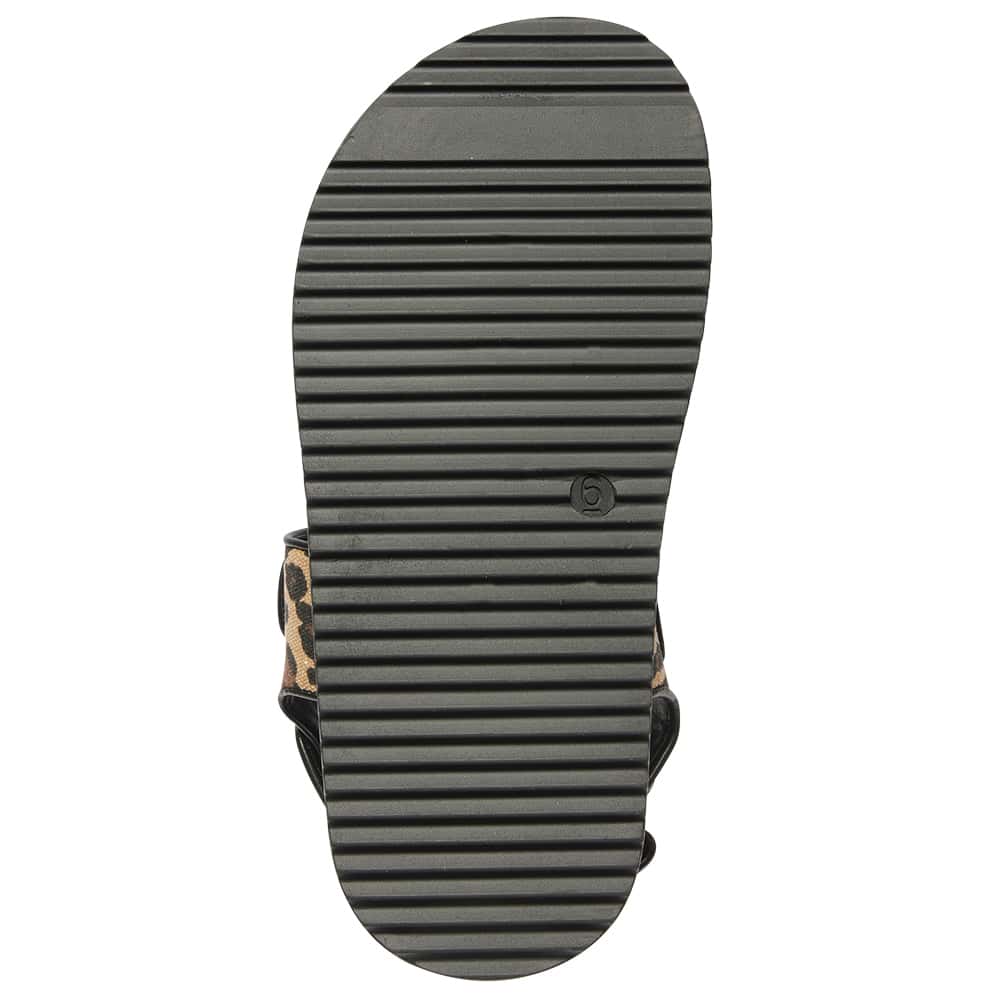Bronte Sandal in Animal Fabric
