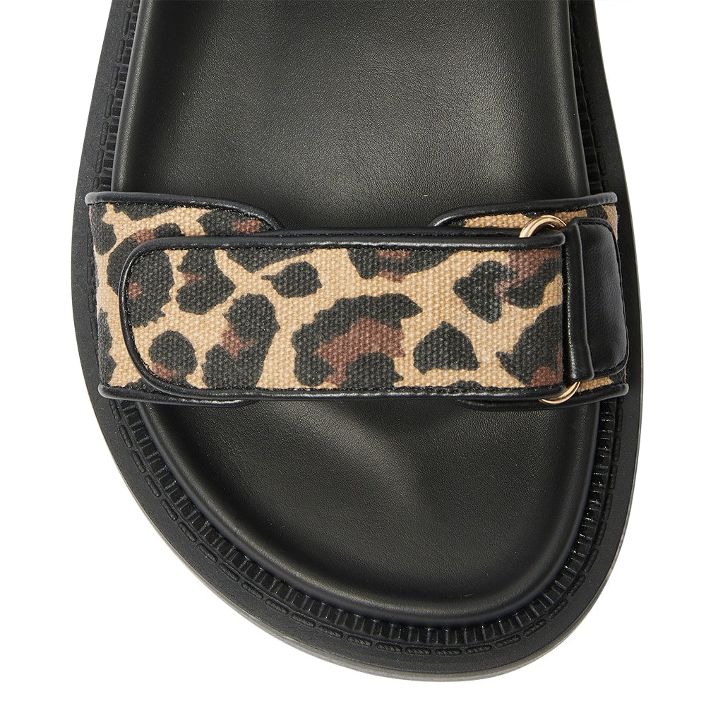 Bronte Sandal in Animal Fabric