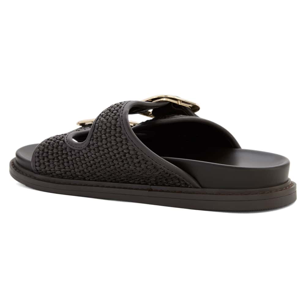 Byron Slide in Chocolate Raffia