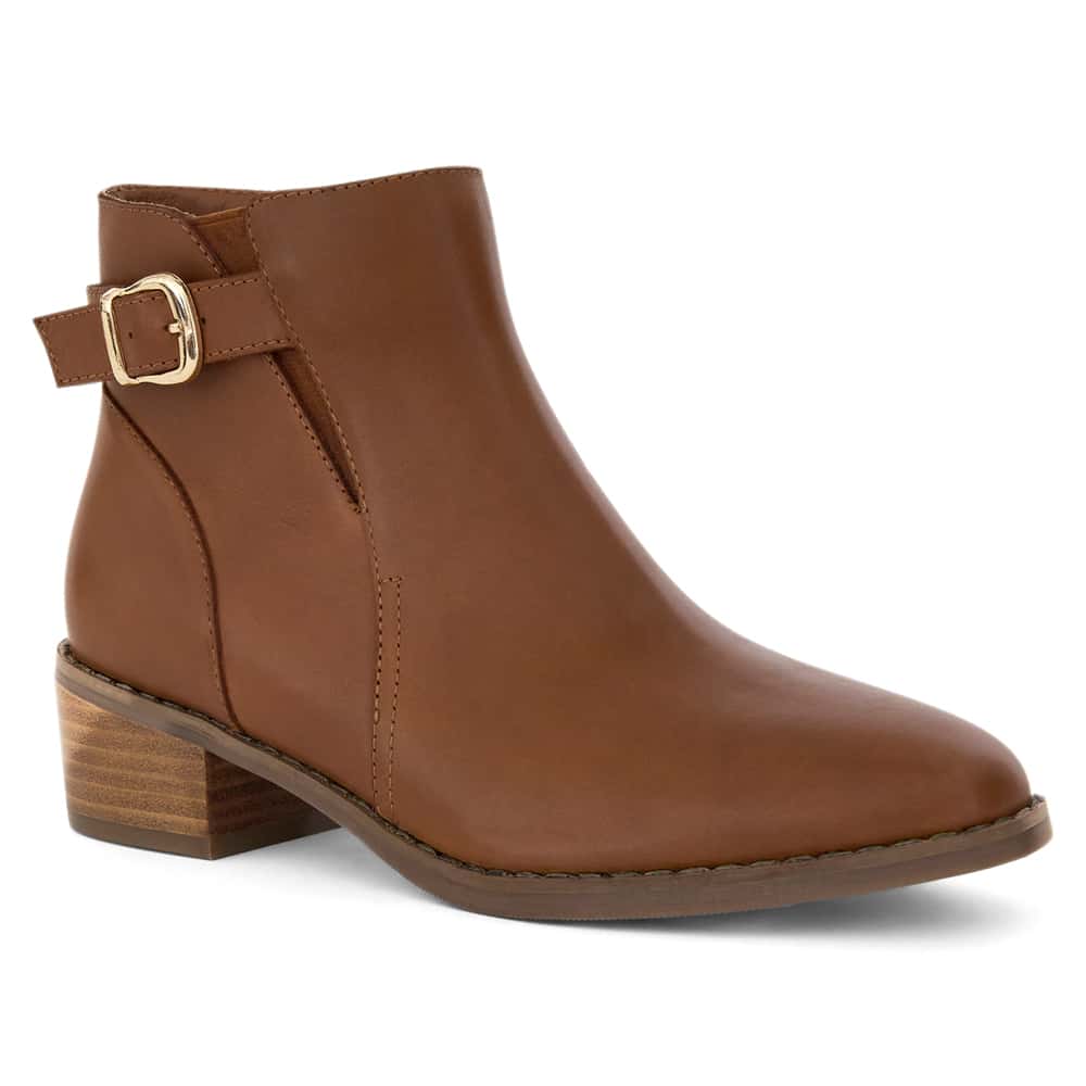 Cesar Boot in Mid Brown Leather