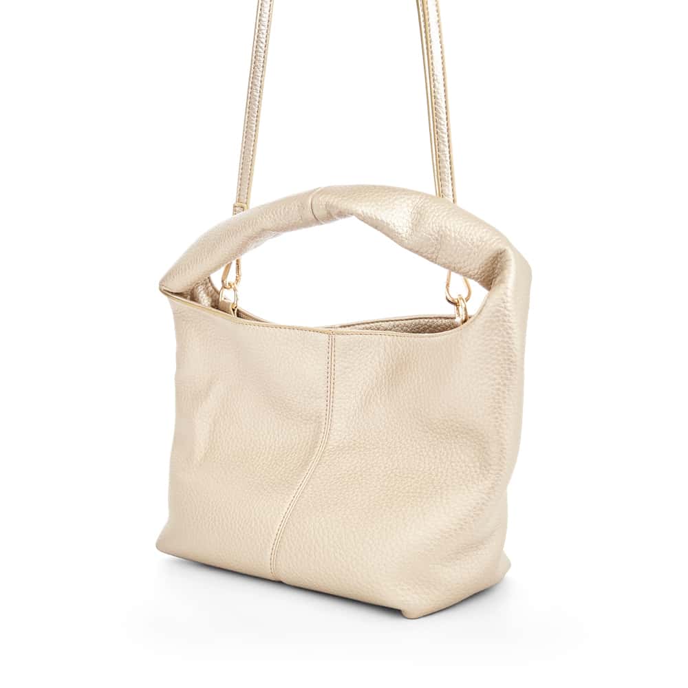 Cora Bag in Light Gold Pebble