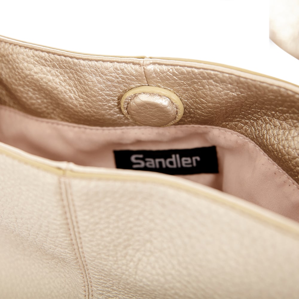 Cora Bag in Light Gold Pebble