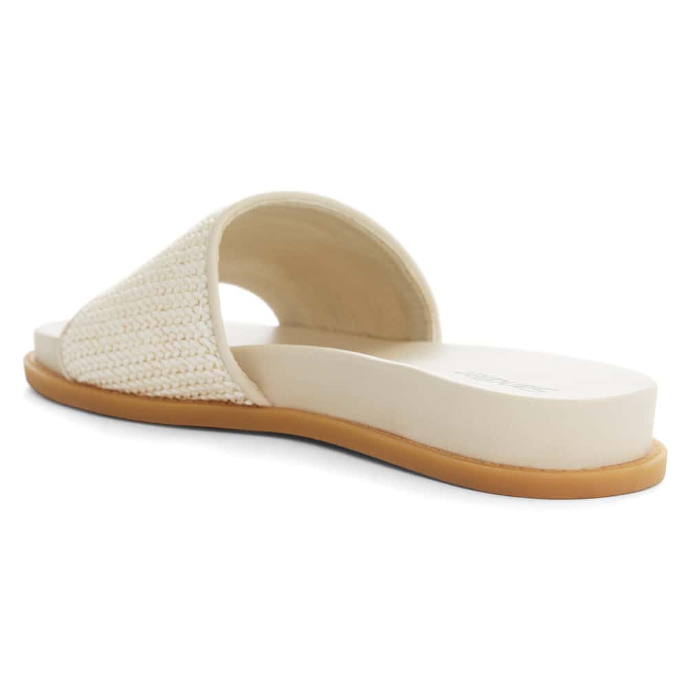 Daphne Slide in Bone Raffia