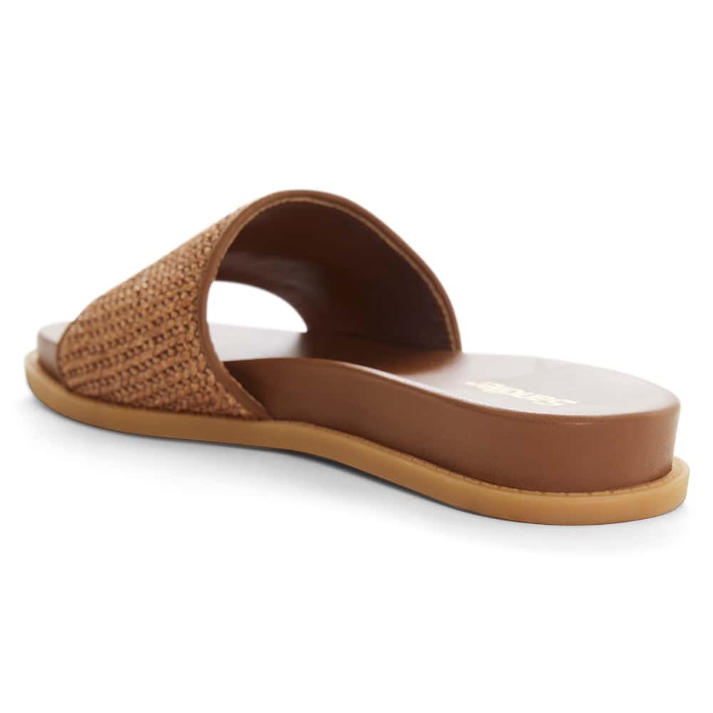 Daphne Slide in Caramel Raffia