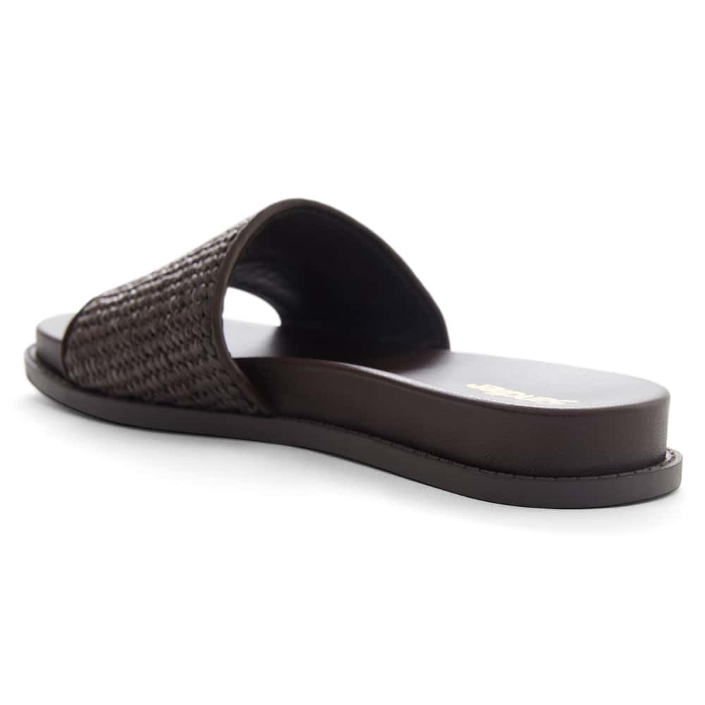 Daphne Slide in Chocolate Raffia