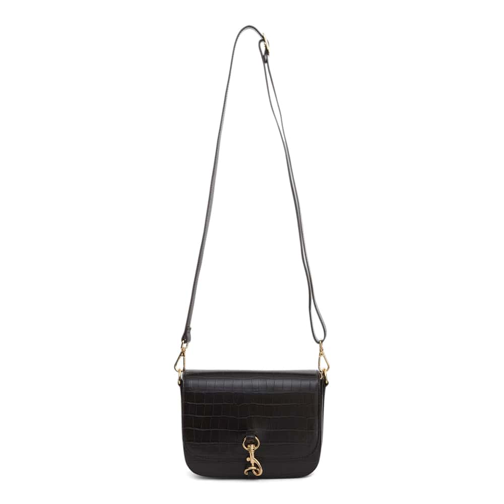 Darla Bag in Chocolate Croc Croc