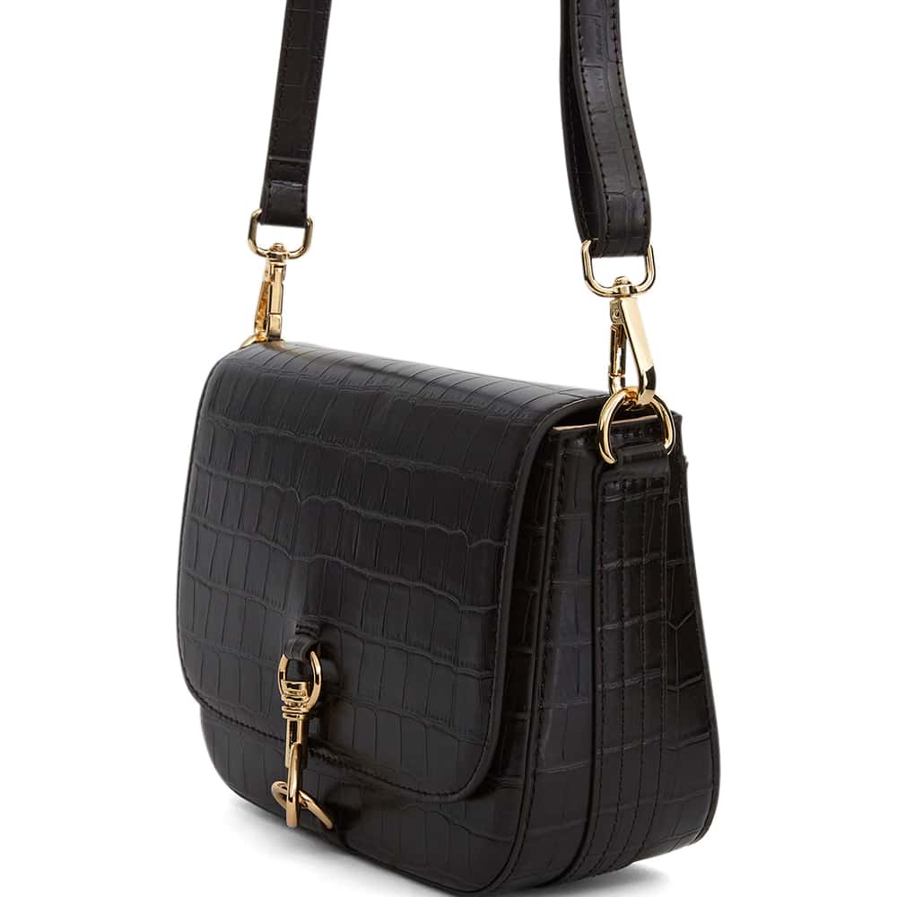 Darla Bag in Chocolate Croc Croc