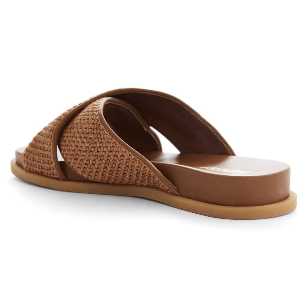 Dayna Slide in Caramel Raffia