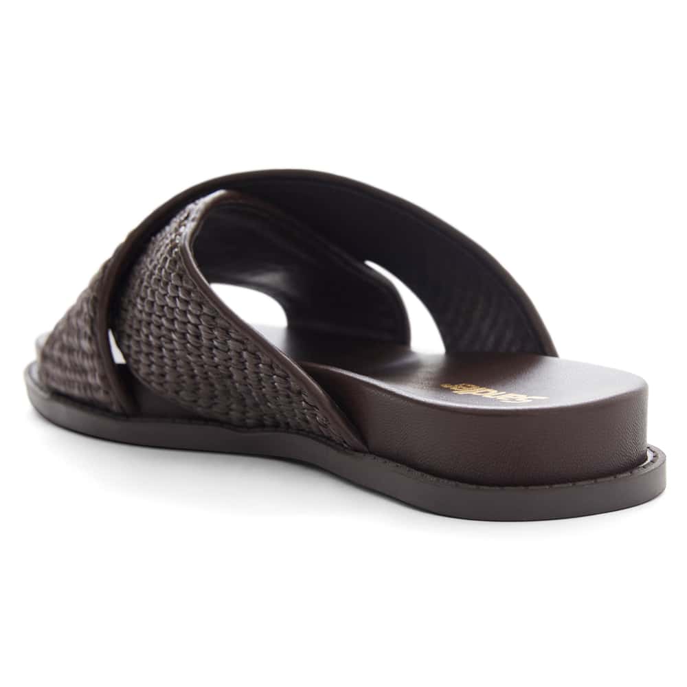Dayna Slide in Chocolate Raffia