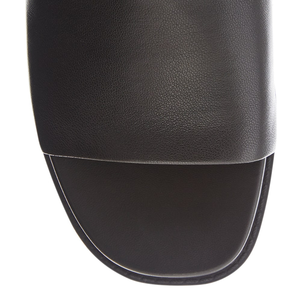 Debby Slide in Black Leather