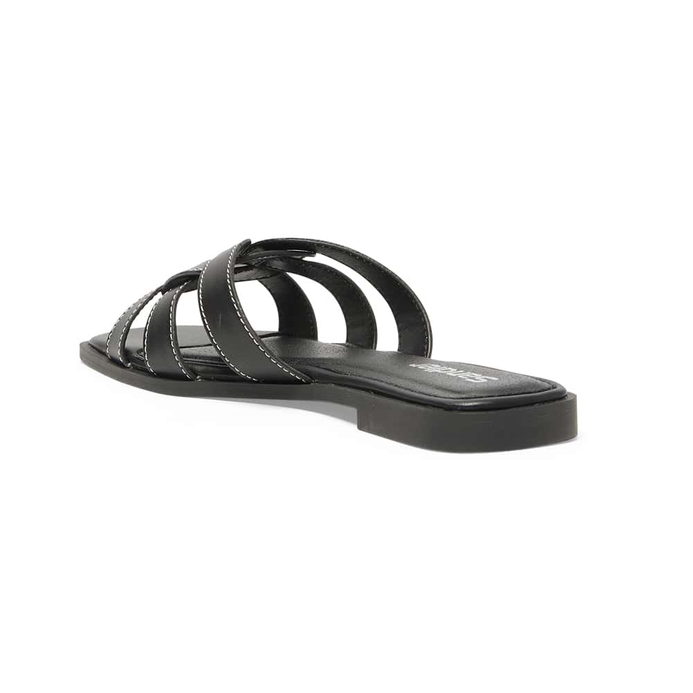 Demi Slide in Black Smooth